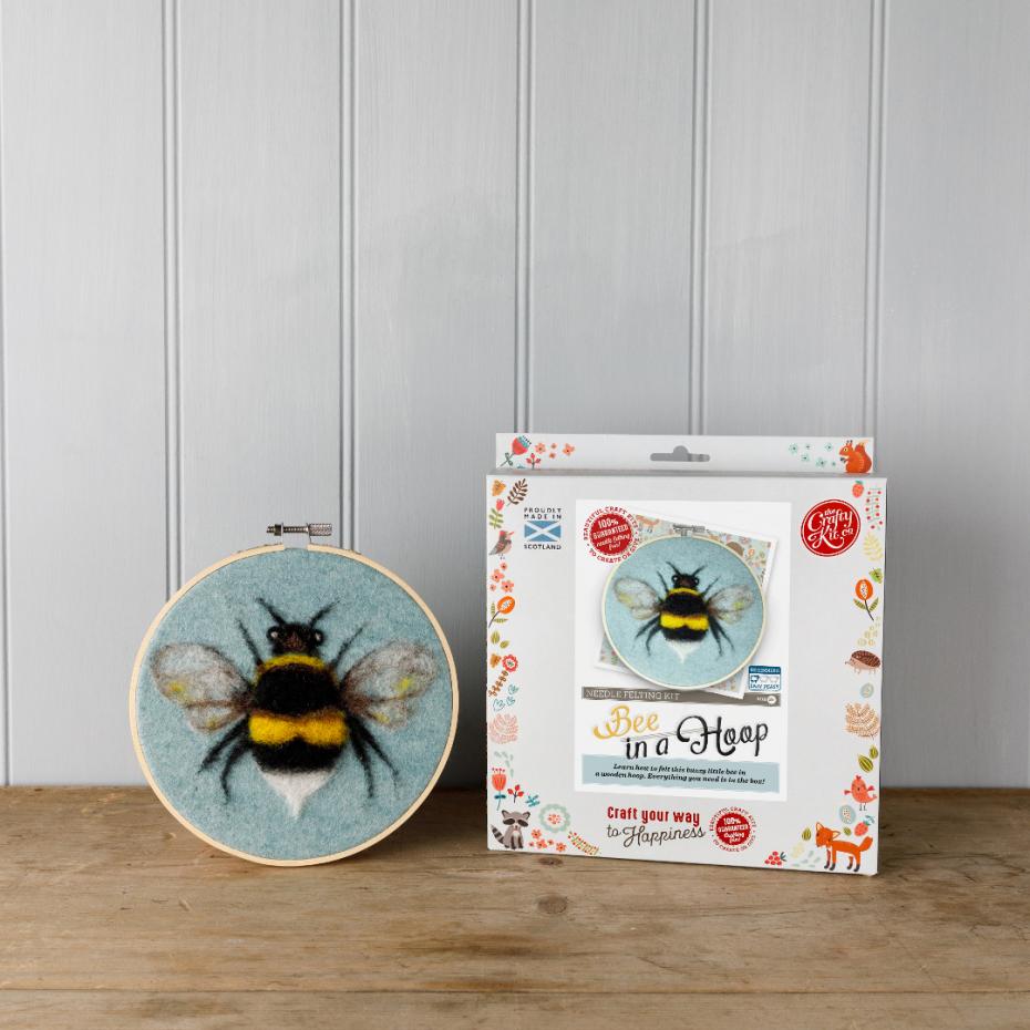 The Crafty Kit Company Bee in a Hoop lifestyle